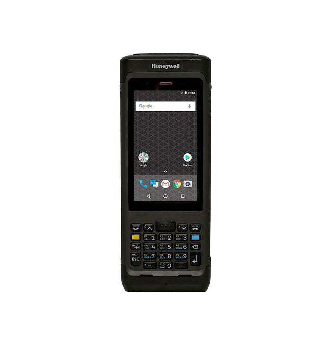Coletor de dados Honeywell CN80 com teclado físico numérico, tela touch de 4,2 polegadas e leitor de código de barras