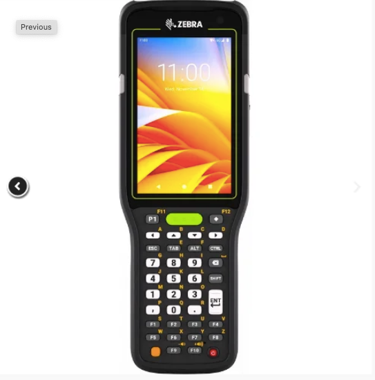 Coletor de dados Zebra MC34 MC3400/MC3450 com teclado físico numérico e leitor de código de barras